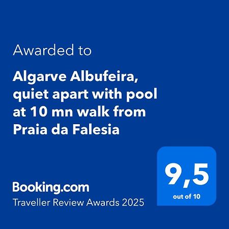 Algarve Albufeira, Quiet Apart With Pool At 10 Mn Walk From Praia Da Falesia Olhos de Agua  Ngoại thất bức ảnh