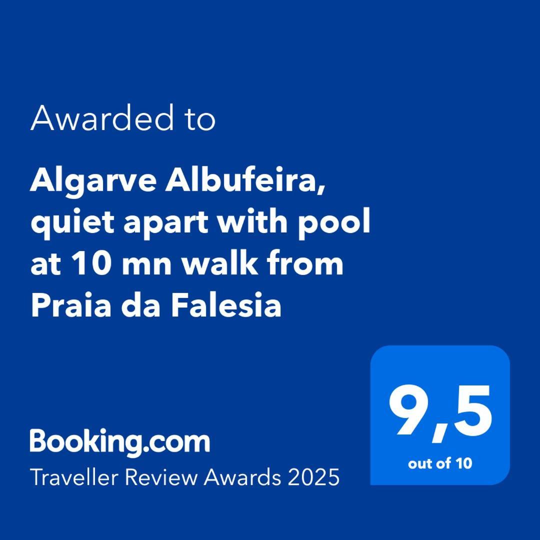 Algarve Albufeira, Quiet Apart With Pool At 10 Mn Walk From Praia Da Falesia Olhos de Agua  Ngoại thất bức ảnh